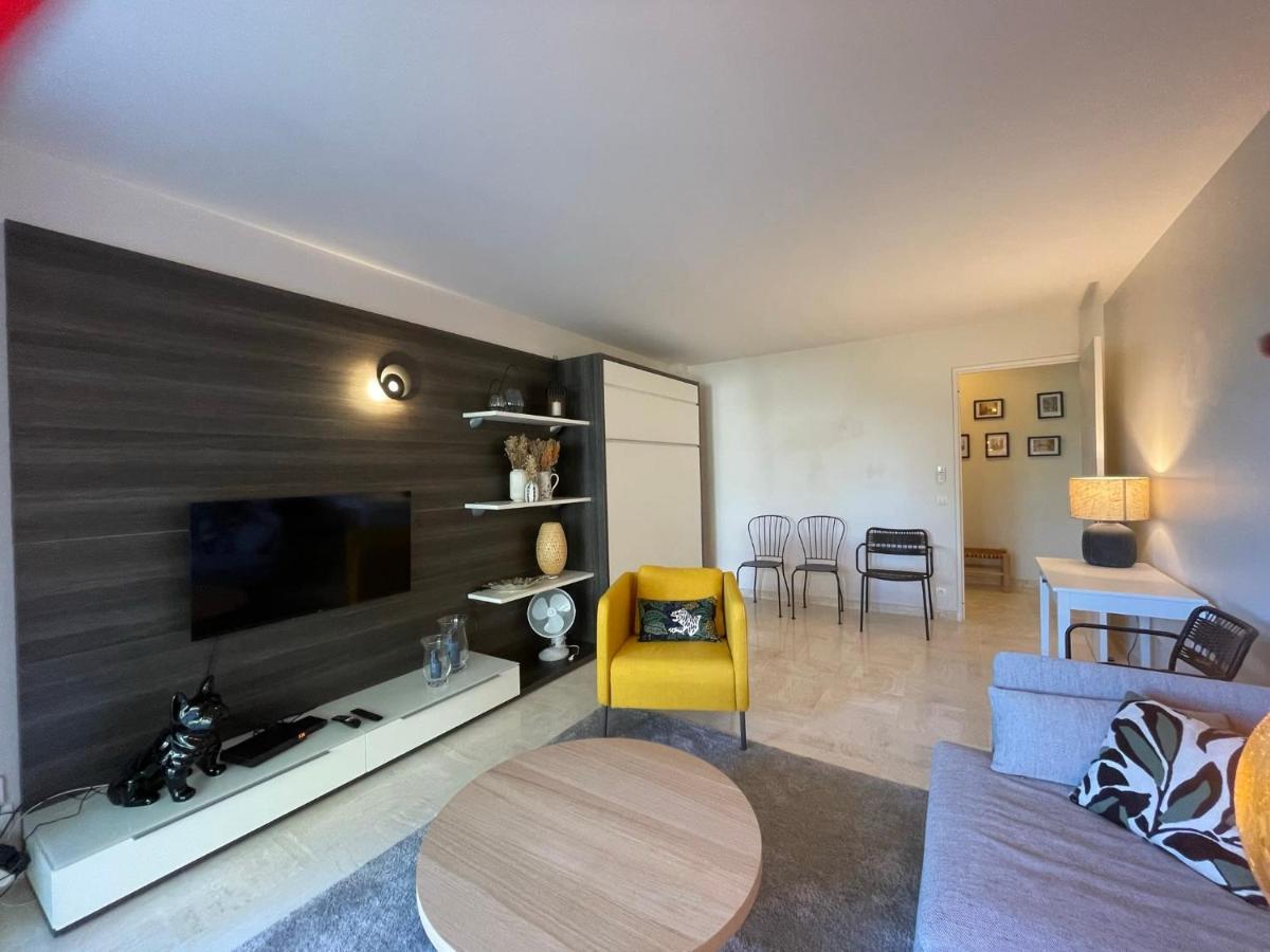 C012-Appartement Confortable Avec Piscine, Tennis Et Grand Parc Cannes Exterior photo